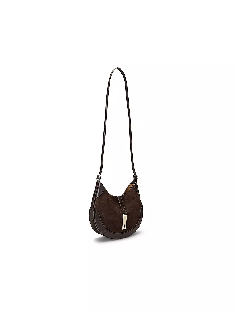 POLO RALPH LAUREN | Ledertasche - Schultertasche ID KOLLEKTION Small | braun