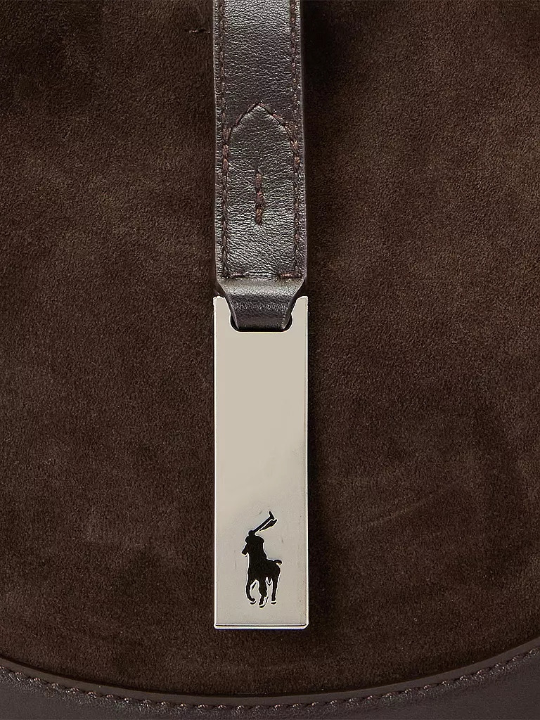 POLO RALPH LAUREN | Ledertasche - Schultertasche ID KOLLEKTION Small | braun