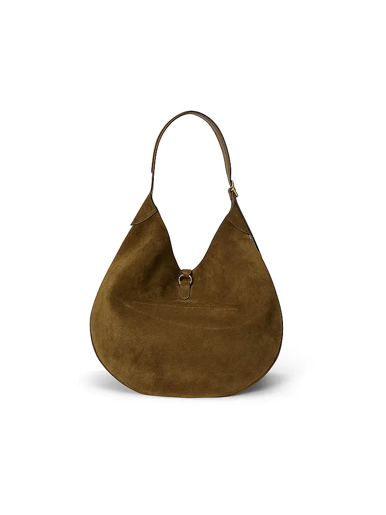 POLO RALPH LAUREN | Ledertasche - Schultertasche Medium | Braun