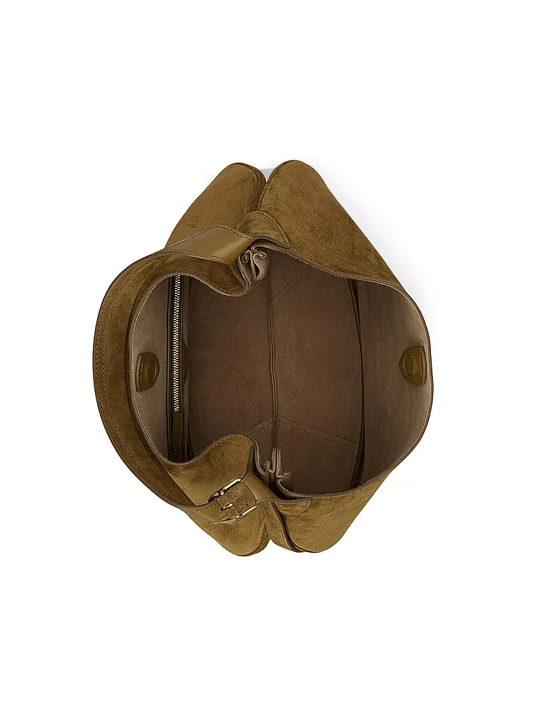 POLO RALPH LAUREN | Ledertasche - Schultertasche Medium | Braun