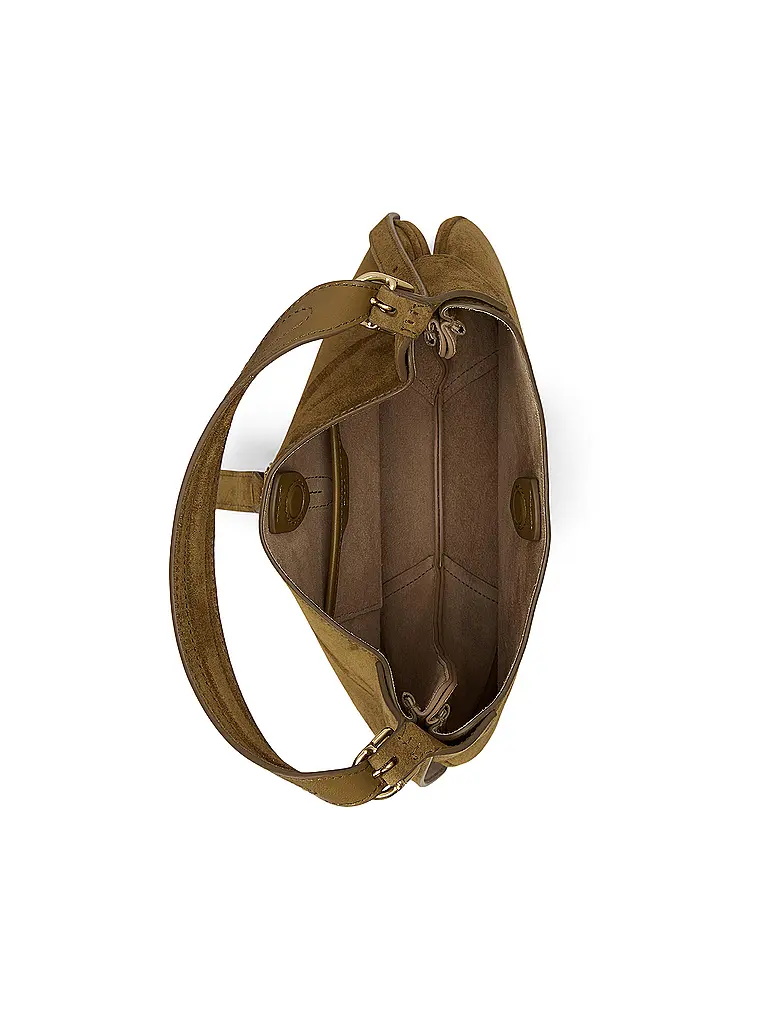 POLO RALPH LAUREN | Ledertasche - Schultertasche Small | Braun