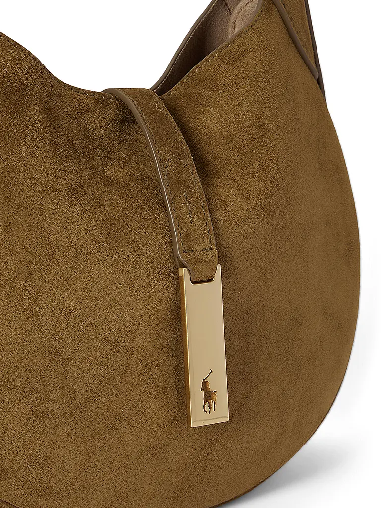 POLO RALPH LAUREN | Ledertasche - Schultertasche Small | Braun