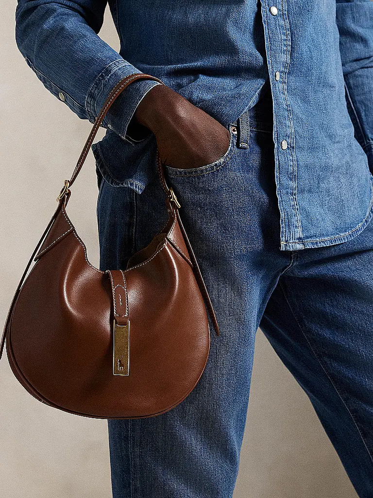 POLO RALPH LAUREN | Ledertasche - Schultertasche Small | 