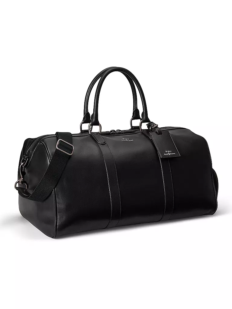 POLO RALPH LAUREN | Ledertasche - Weekender | schwarz
