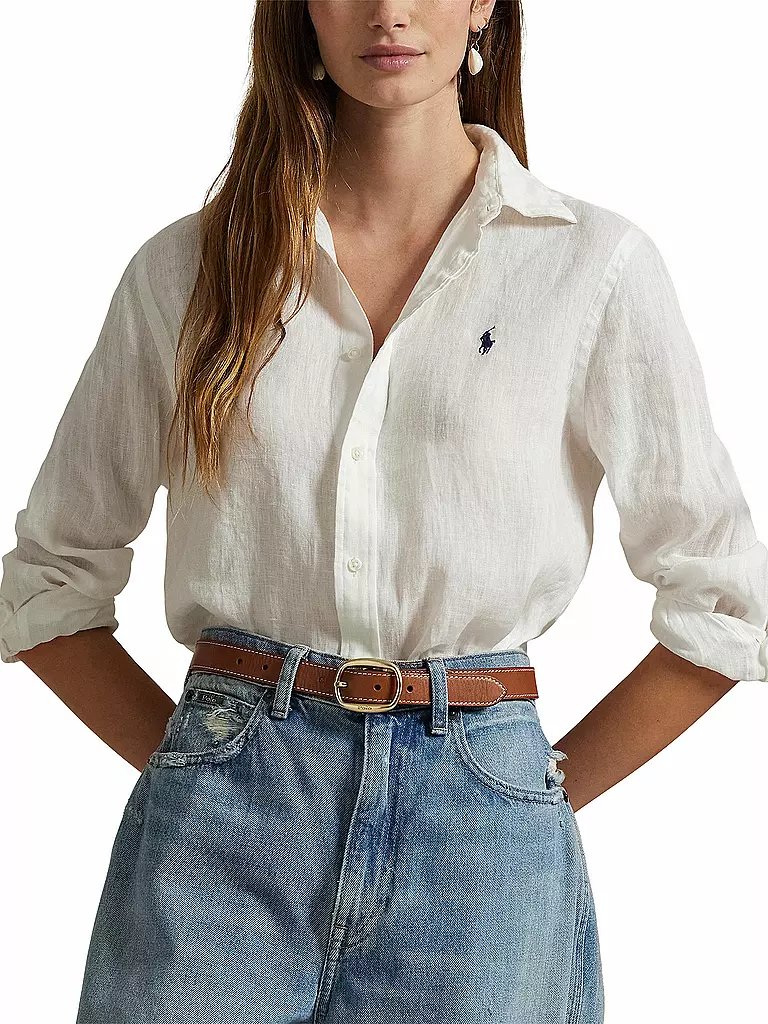 POLO RALPH LAUREN | Leinenbluse | dunkelblau