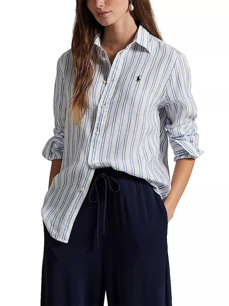 POLO RALPH LAUREN | Leinenbluse | blau