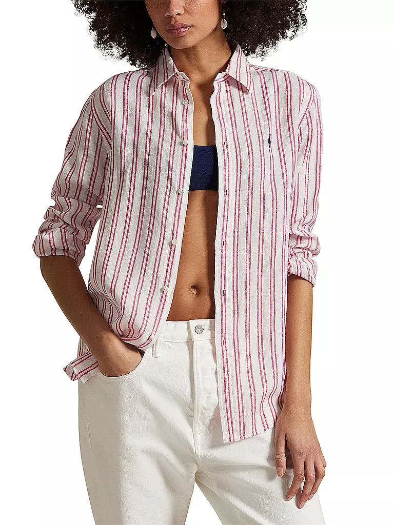 POLO RALPH LAUREN | Leinenbluse | blau