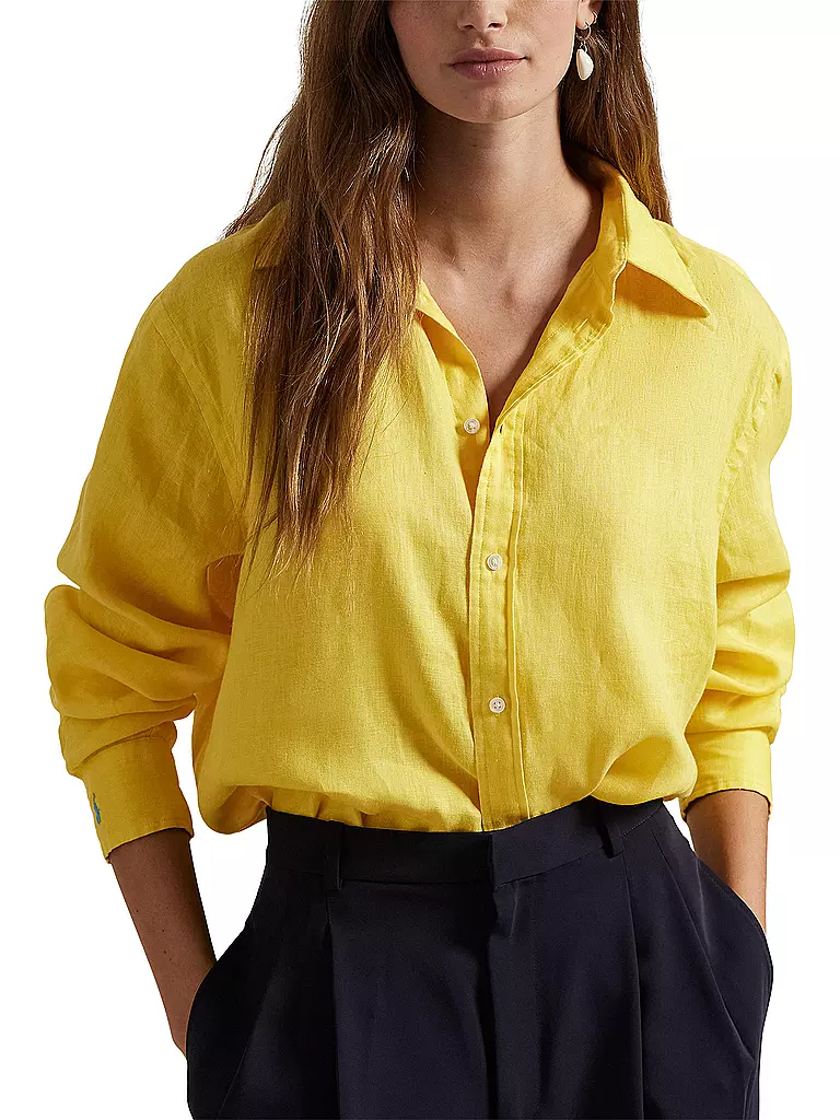 POLO RALPH LAUREN | Leinenbluse | gelb