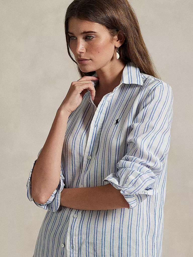 POLO RALPH LAUREN | Leinenbluse | blau