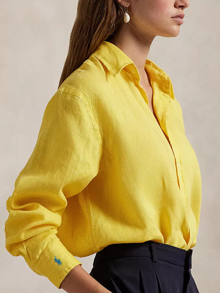 POLO RALPH LAUREN | Leinenbluse | gelb