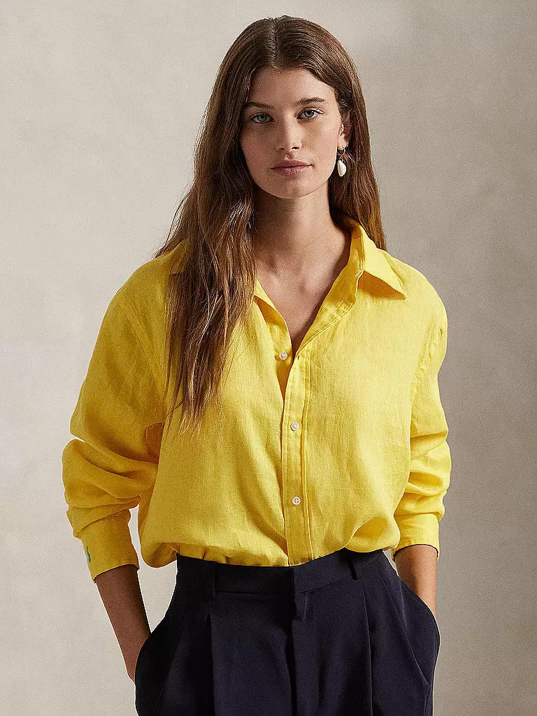 POLO RALPH LAUREN | Leinenbluse | gelb