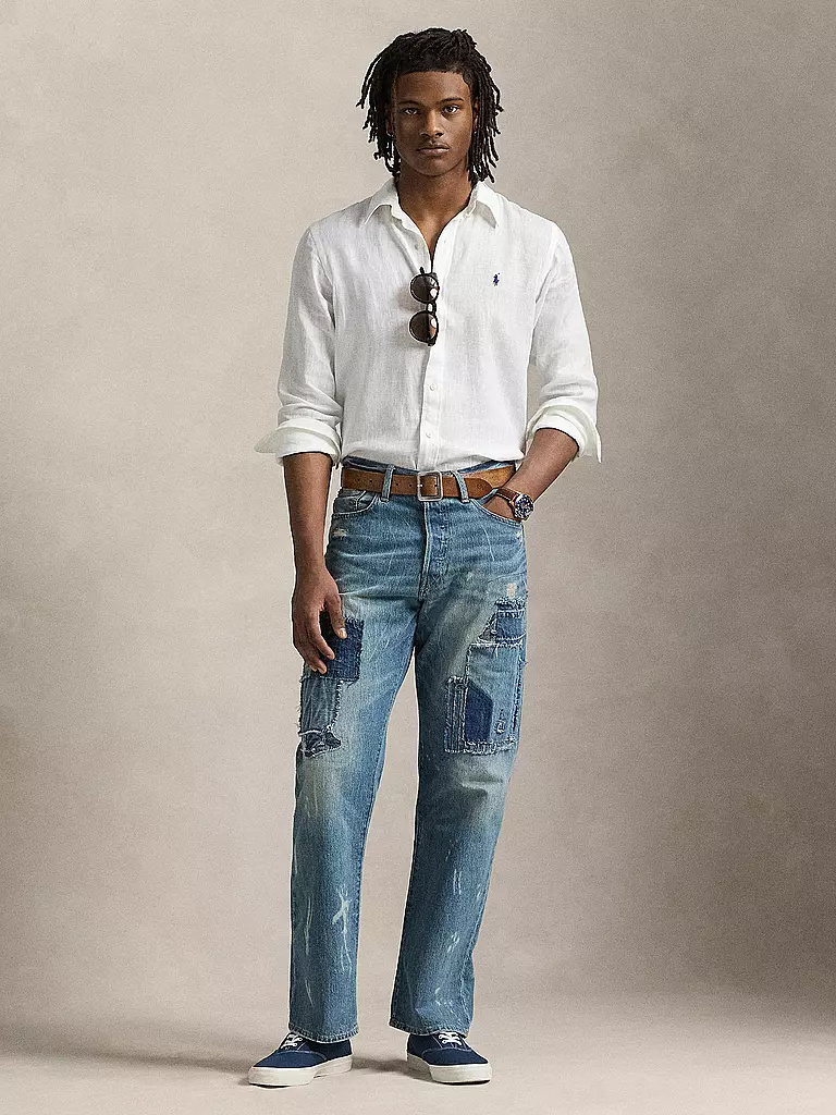 POLO RALPH LAUREN | Leinenhemd  | weiss