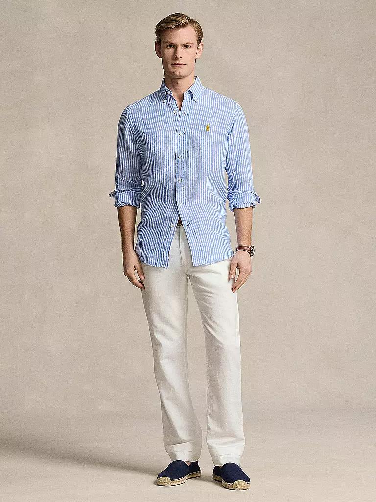 POLO RALPH LAUREN | Leinenhemd  | hellblau
