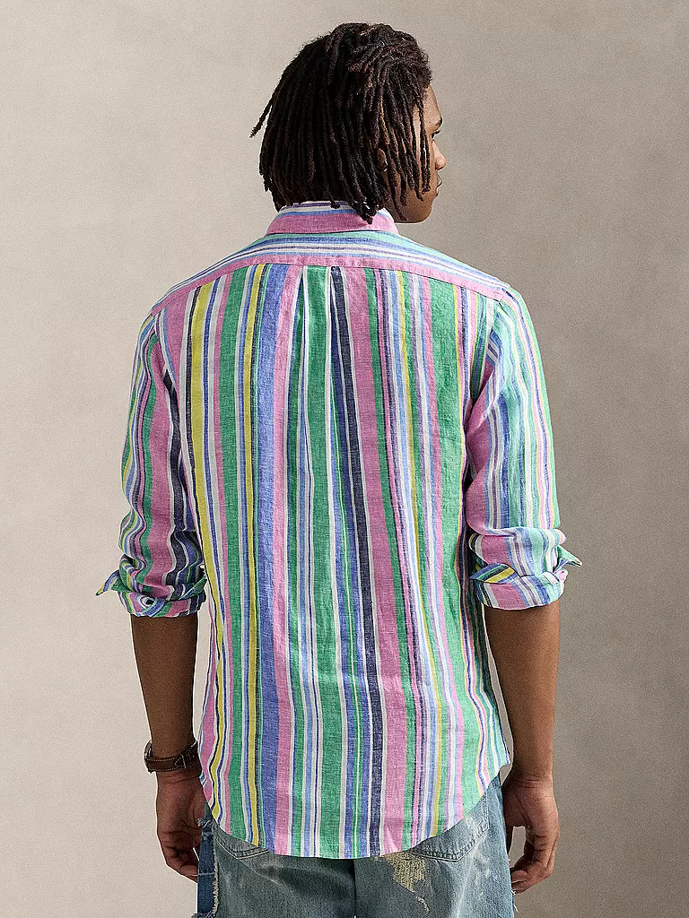POLO RALPH LAUREN | Leinenhemd Custom Fit | bunt