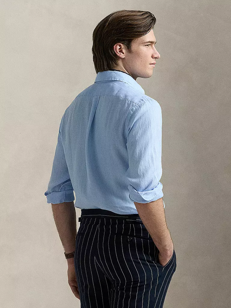 POLO RALPH LAUREN | Leinenhemd Custom Fit | dunkelblau
