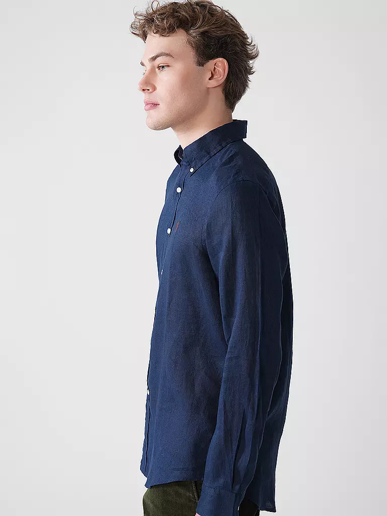 POLO RALPH LAUREN | Leinenhemd Custom Fit | dunkelblau