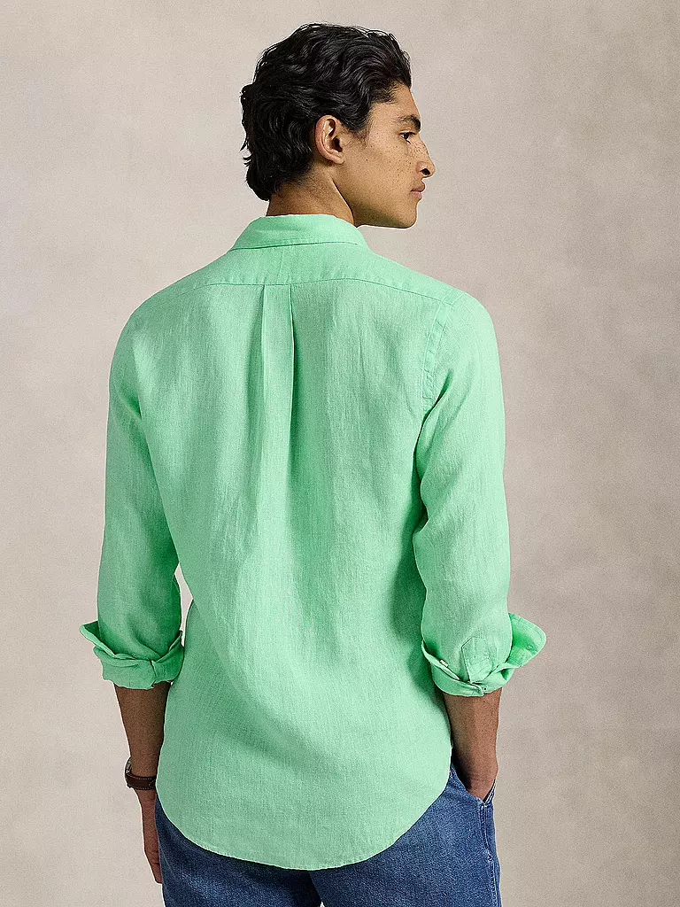 POLO RALPH LAUREN | Leinenhemd Custom Fit | türkis
