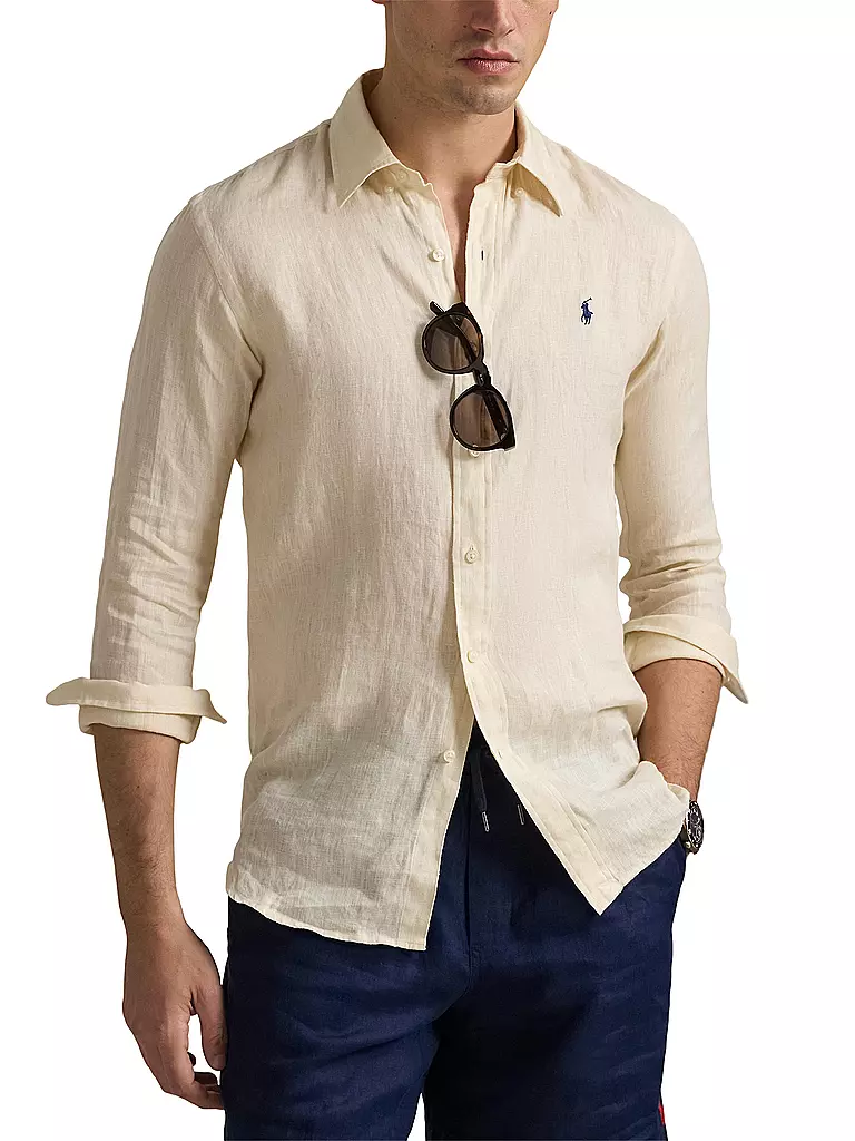 POLO RALPH LAUREN | Leinenhemd Custom Fit | dunkelblau