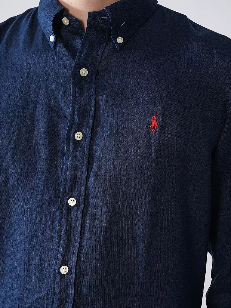 POLO RALPH LAUREN | Leinenhemd Custom Fit | dunkelblau