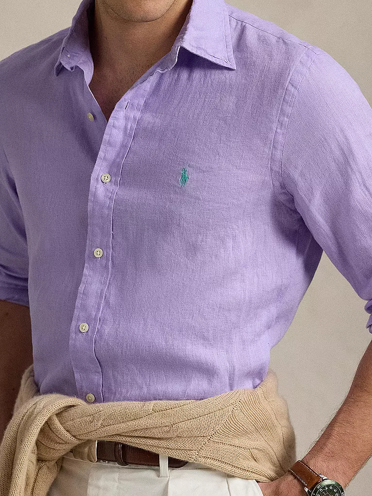POLO RALPH LAUREN | Leinenhemd Custom Fit | dunkelblau