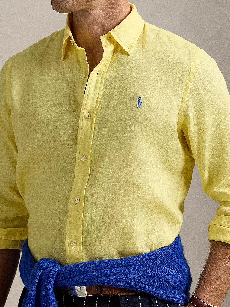 POLO RALPH LAUREN | Leinenhemd Custom Fit | dunkelblau
