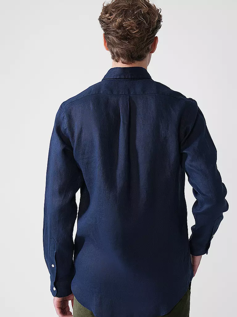 POLO RALPH LAUREN | Leinenhemd Custom Fit | dunkelblau