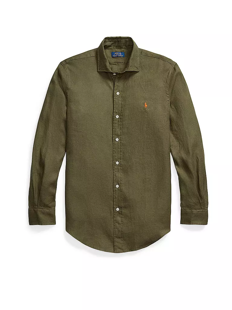POLO RALPH LAUREN | Leinenhemd | olive