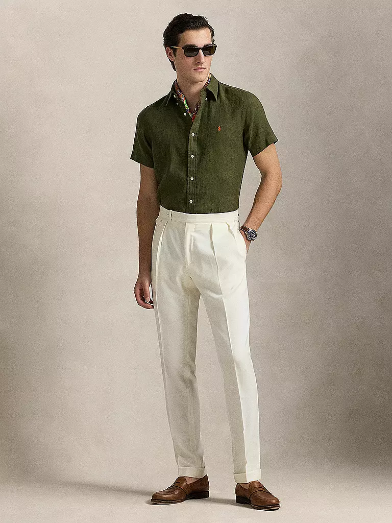 POLO RALPH LAUREN | Leinenhemd | olive