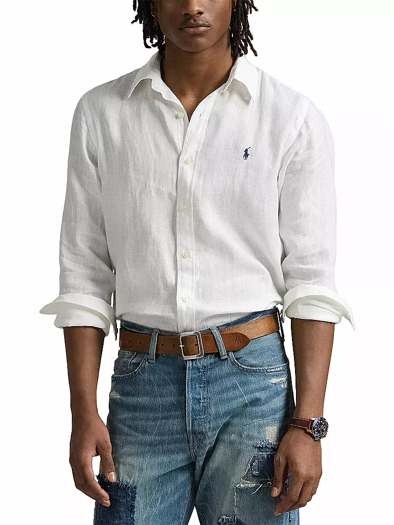 POLO RALPH LAUREN | Leinenhemd | dunkelblau