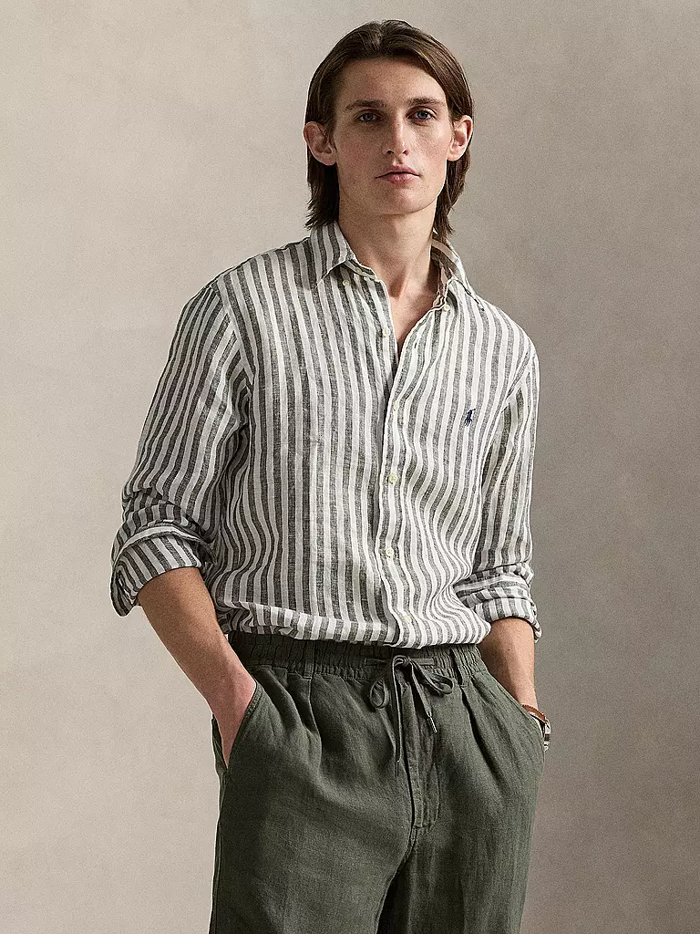 POLO RALPH LAUREN | Leinenhemd | dunkelblau