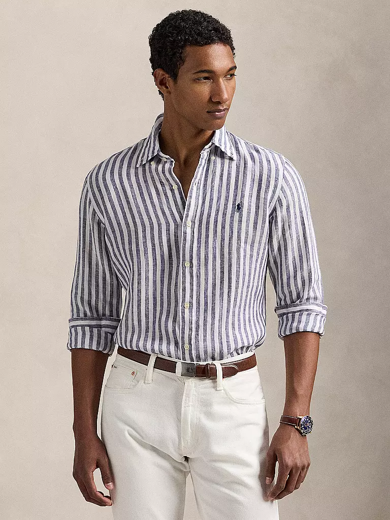 POLO RALPH LAUREN | Leinenhemd | dunkelblau