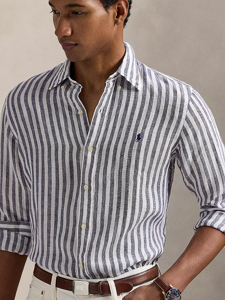 POLO RALPH LAUREN | Leinenhemd | dunkelblau