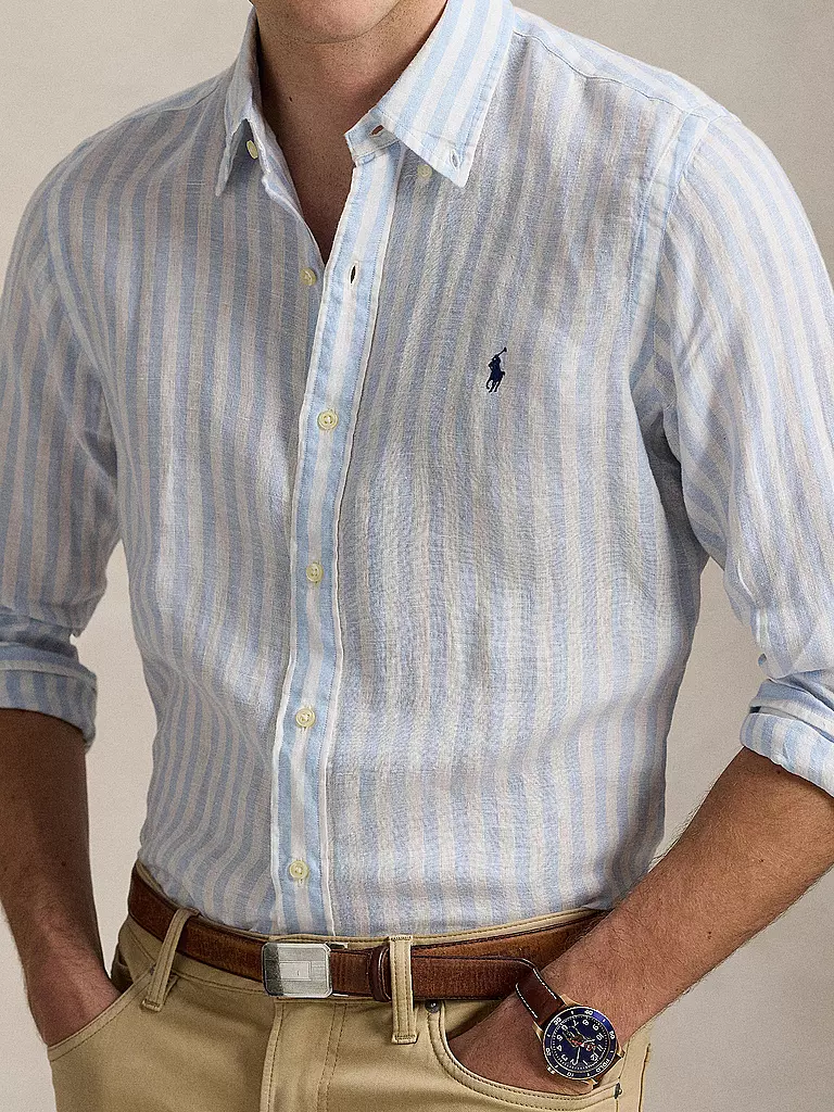 POLO RALPH LAUREN | Leinenhemd | dunkelblau