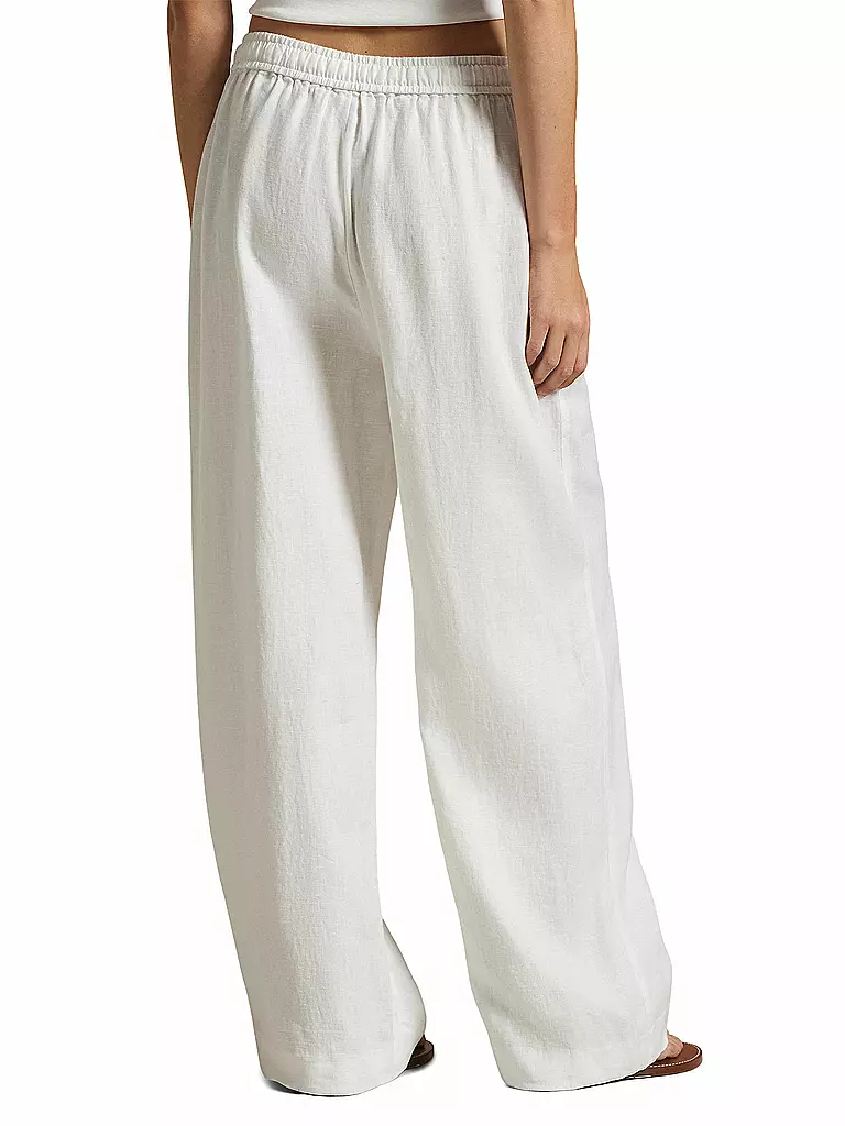 POLO RALPH LAUREN | Leinenhose 7/8 | weiss