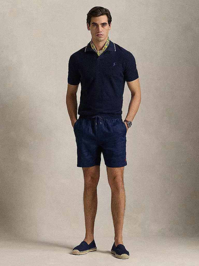 POLO RALPH LAUREN | Leinenshorts | dunkelblau