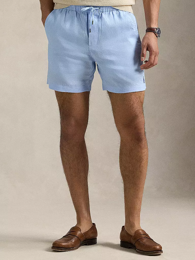 POLO RALPH LAUREN | Leinenshorts | hellblau