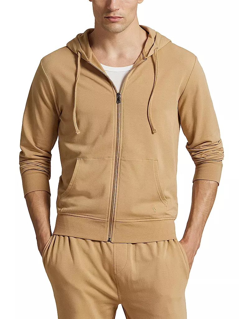 POLO RALPH LAUREN | Loungewear Kapuzensweatjacke | camel