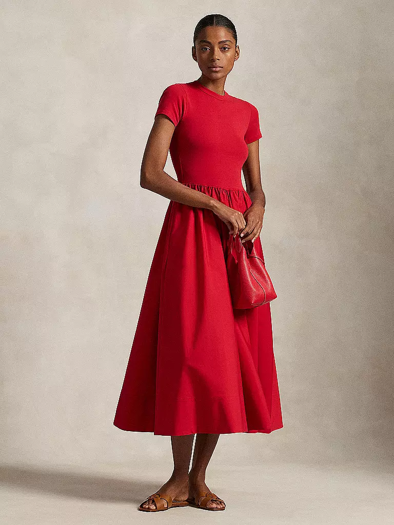 POLO RALPH LAUREN | Midikleid  | rot