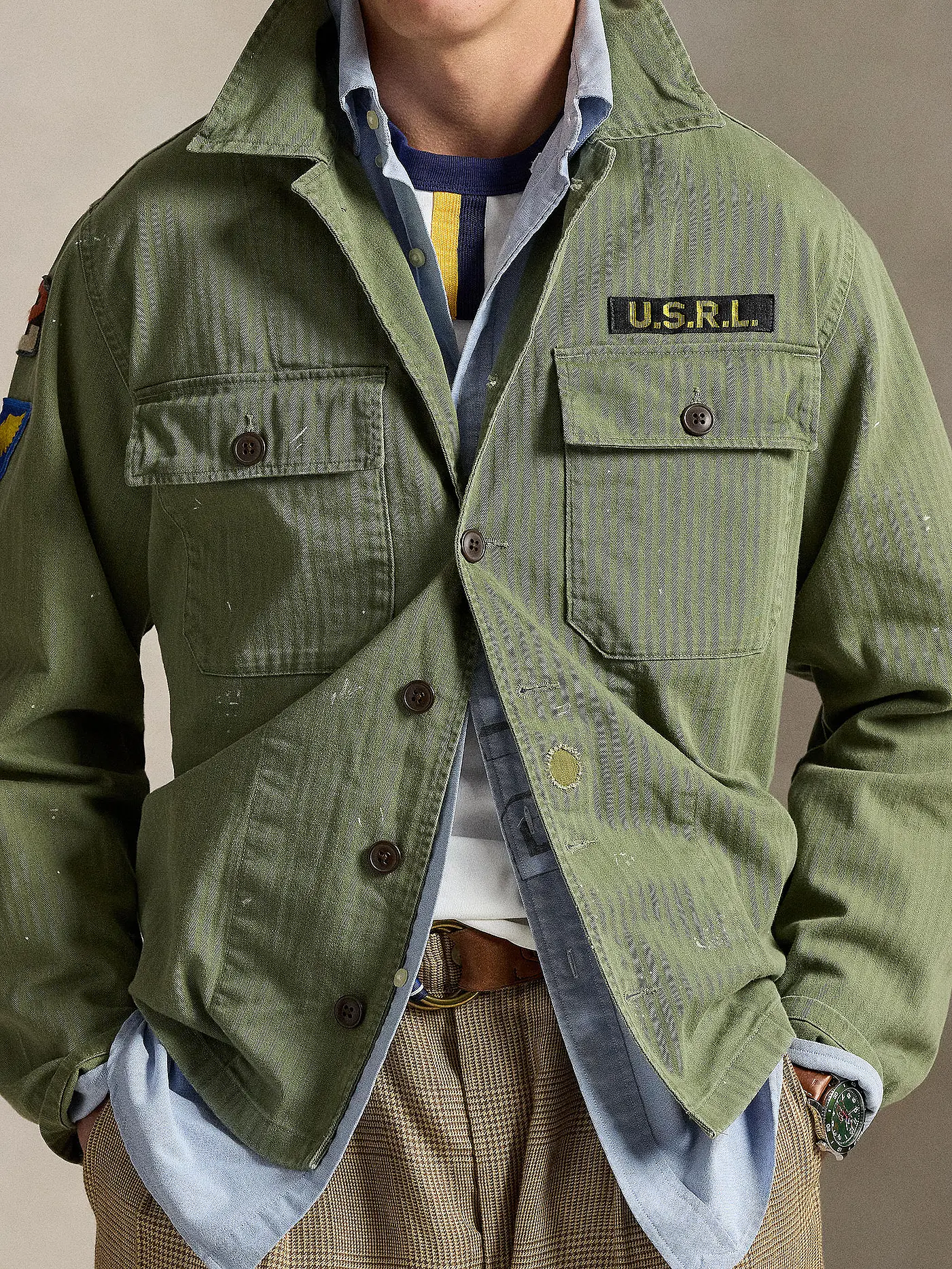 POLO RALPH LAUREN | Overshirt  | olive