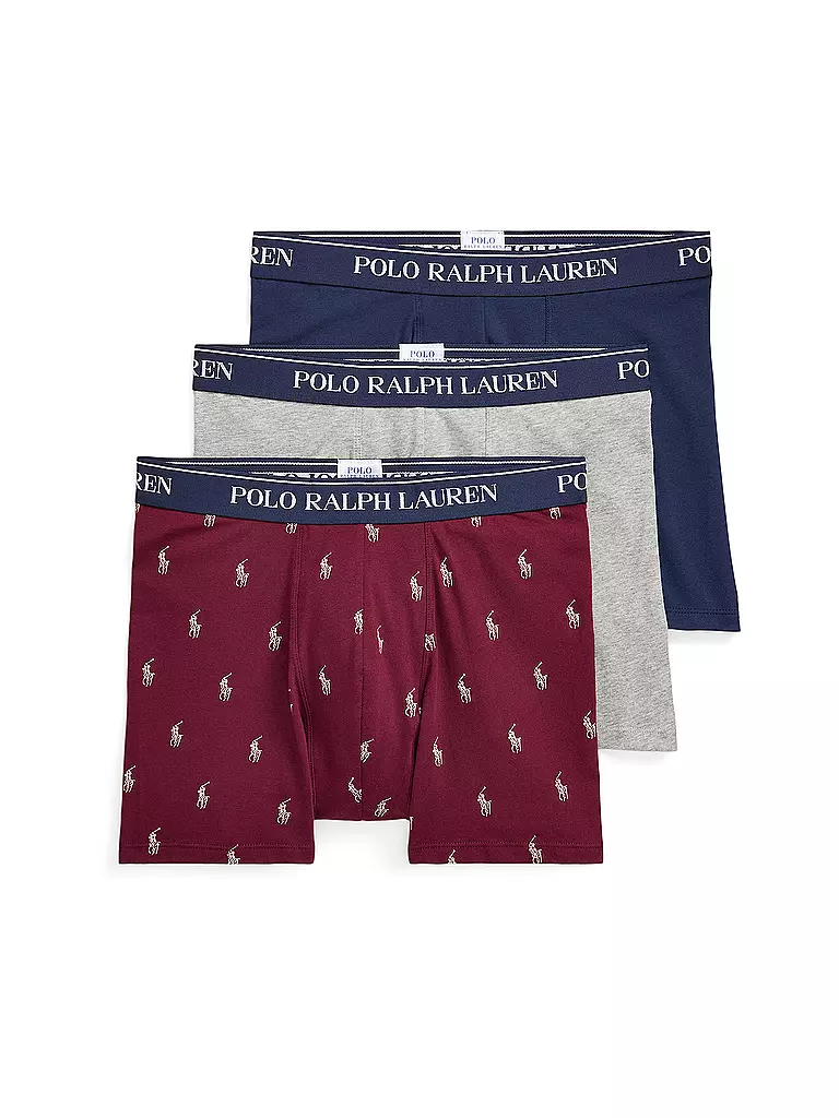 POLO RALPH LAUREN | Pants 3er Pkg. bunt | dunkelrot