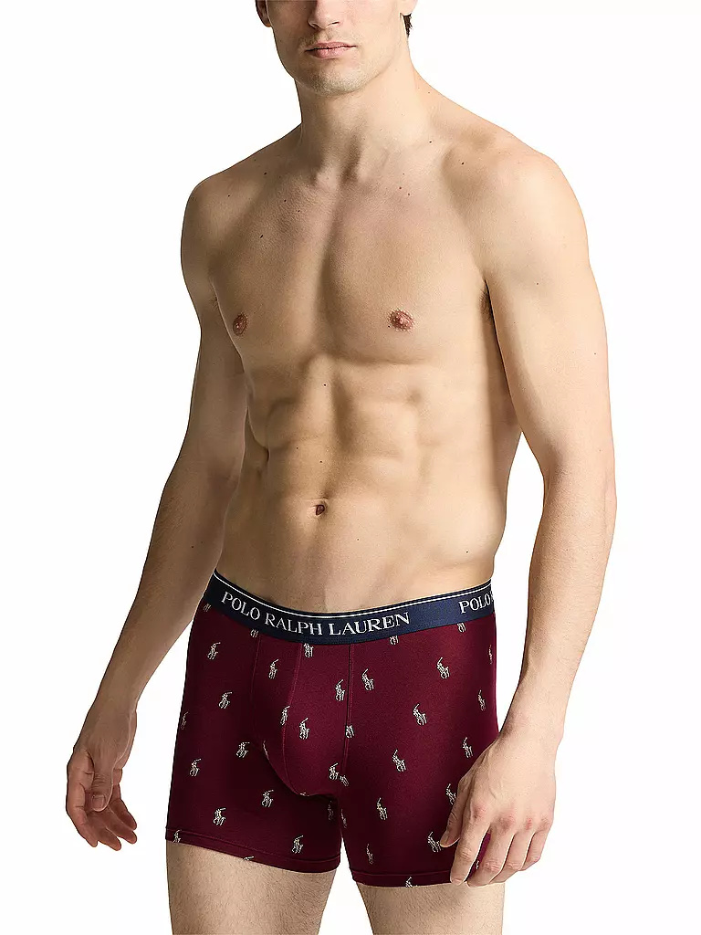 POLO RALPH LAUREN | Pants 3er Pkg. bunt | dunkelrot