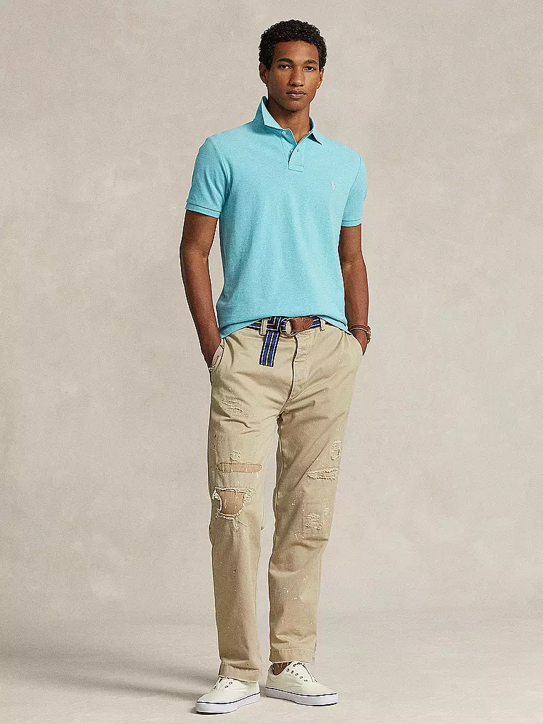 POLO RALPH LAUREN | Poloshirt Custom Slim Fit | türkis