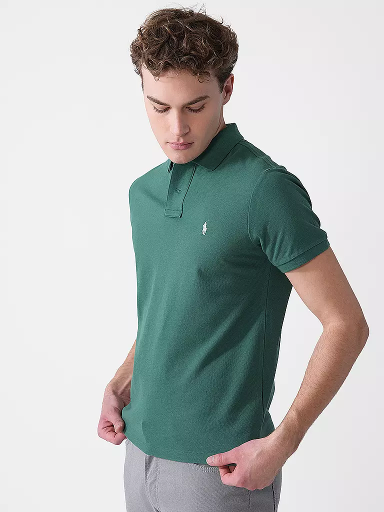 POLO RALPH LAUREN | Poloshirt Custom Slim Fit | dunkelgrün