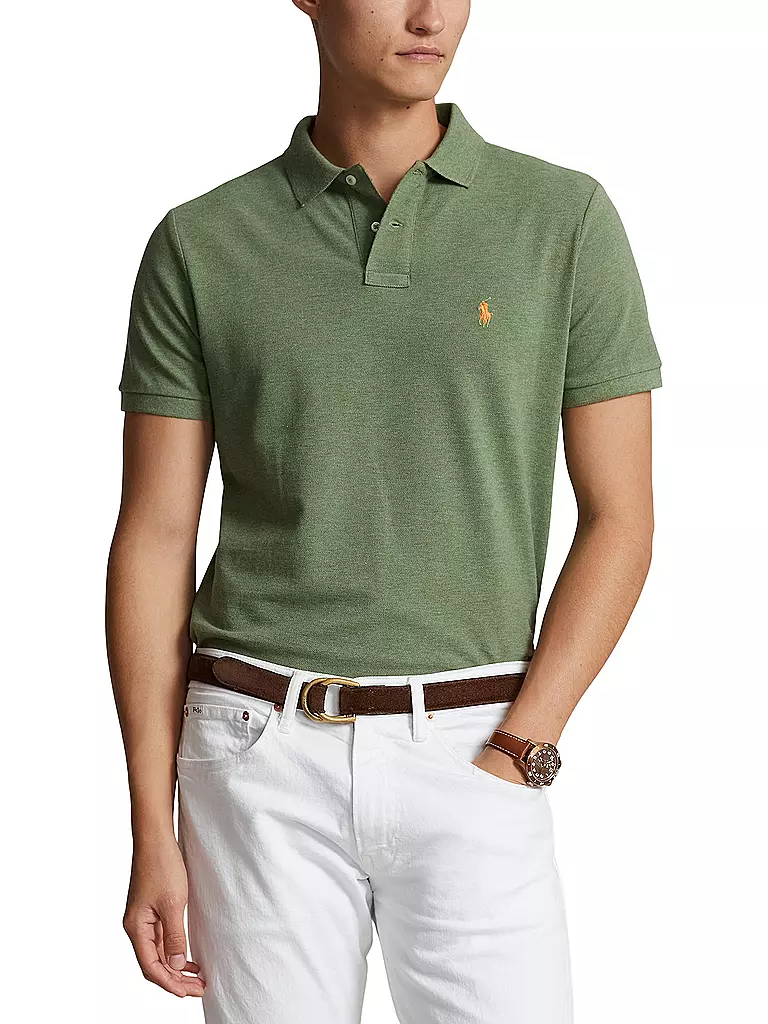 POLO RALPH LAUREN | Poloshirt Custom Slim Fit | olive