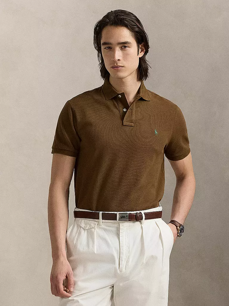 POLO RALPH LAUREN | Poloshirt Custom Slim Fit | dunkelrot