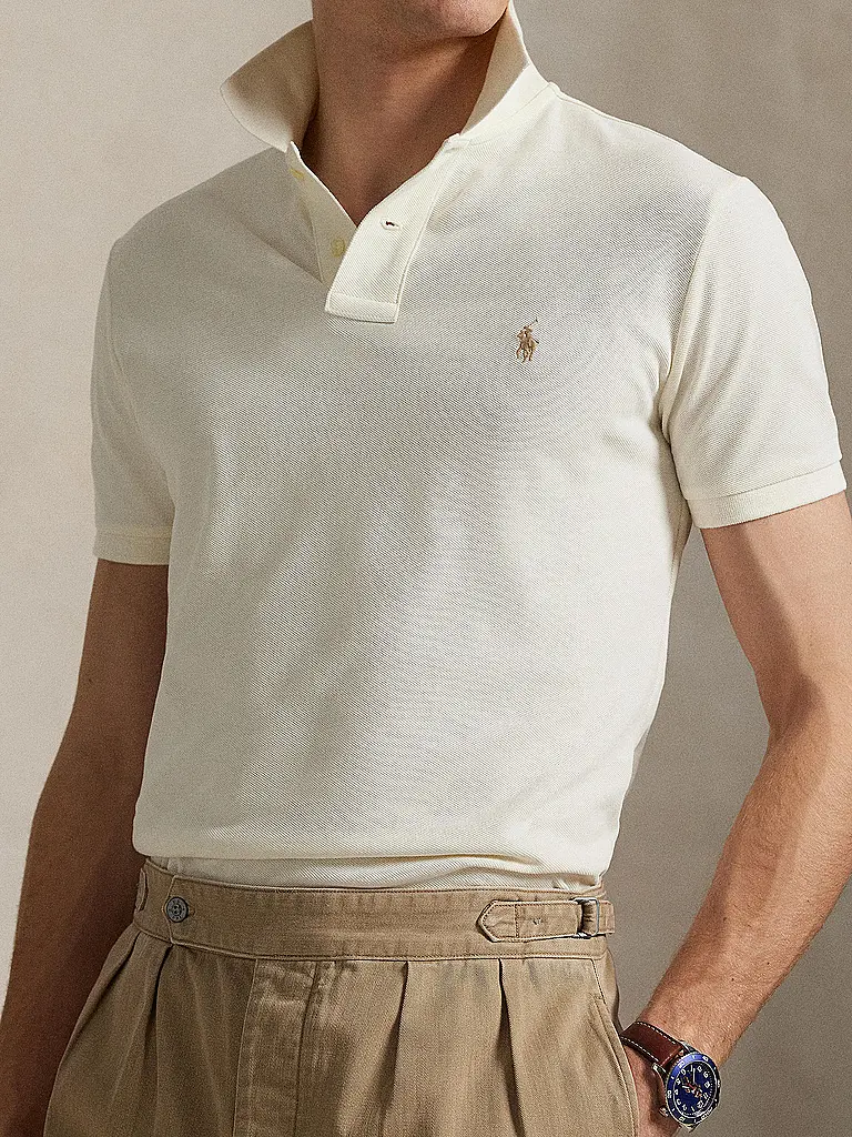POLO RALPH LAUREN | Poloshirt Custom Slim Fit | Creme