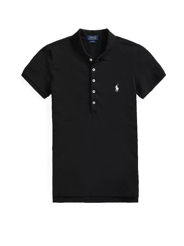 POLO RALPH LAUREN | Poloshirt Slim Fit JULIE | schwarz