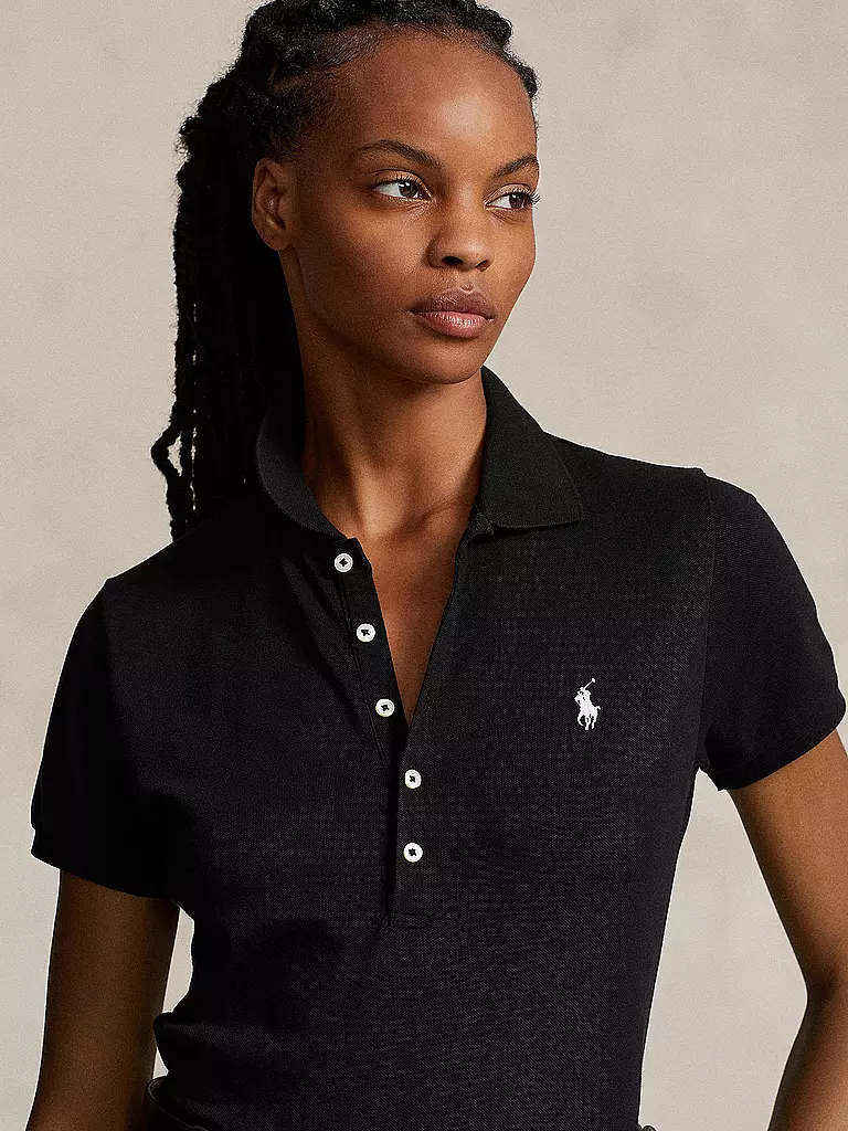 POLO RALPH LAUREN | Poloshirt Slim Fit JULIE | schwarz