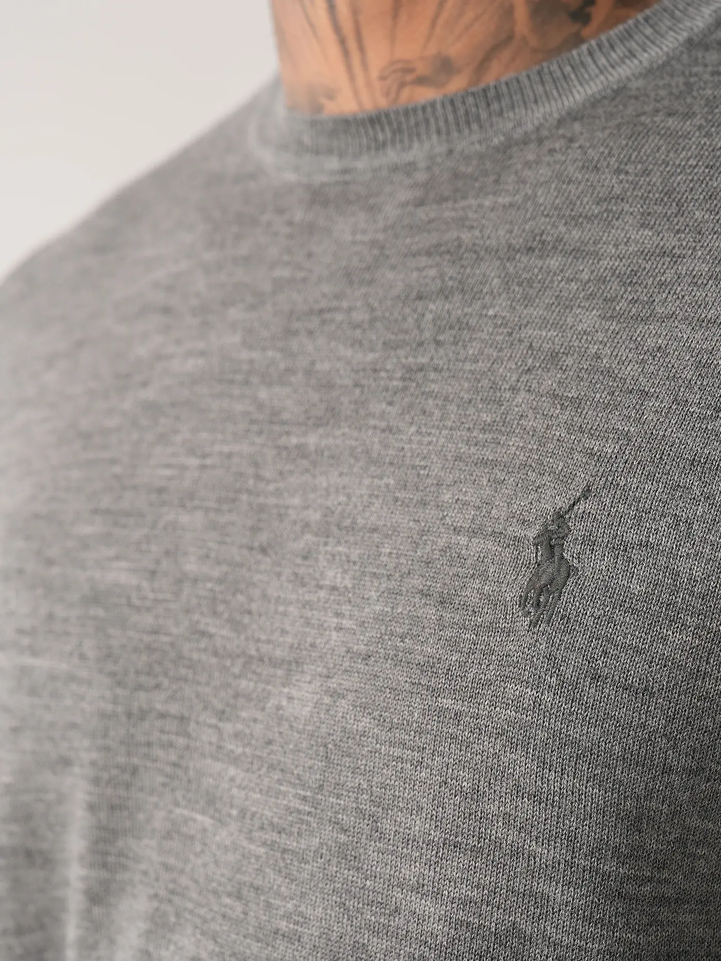POLO RALPH LAUREN | Pullover Slim Fit | hellgrau