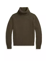 POLO RALPH LAUREN | Rollkragenpullover Oversized Fit | olive
